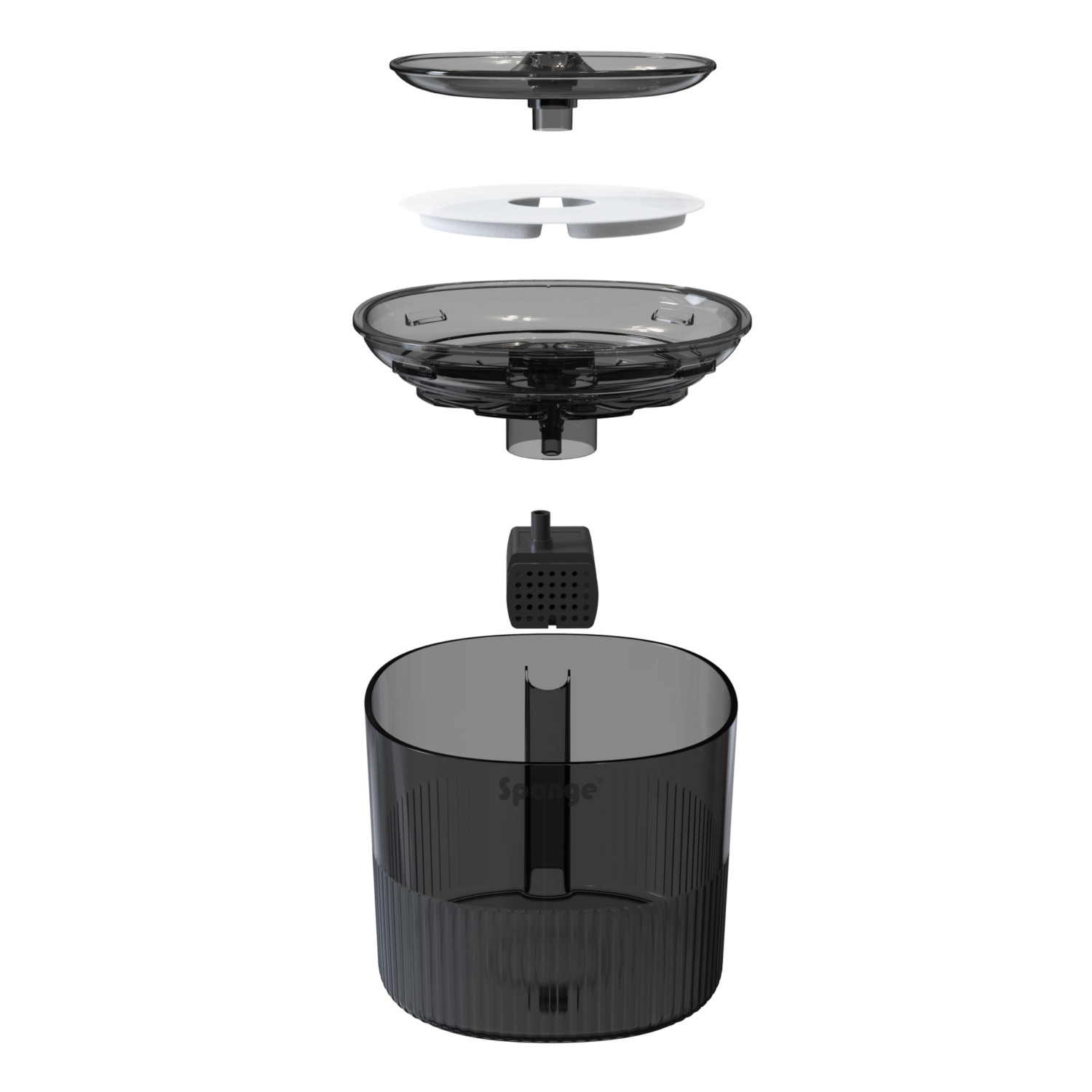 SPONGE Pet Fountain - automatischer wasserspender für haustiere – 1,8l - foto 4