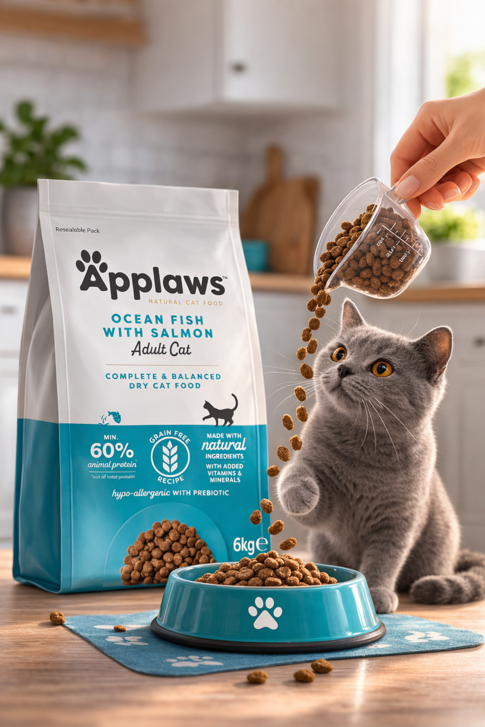 APPLAWS Ocean fish with salmon - trockenfutter für Katzen - 6kg - foto 3