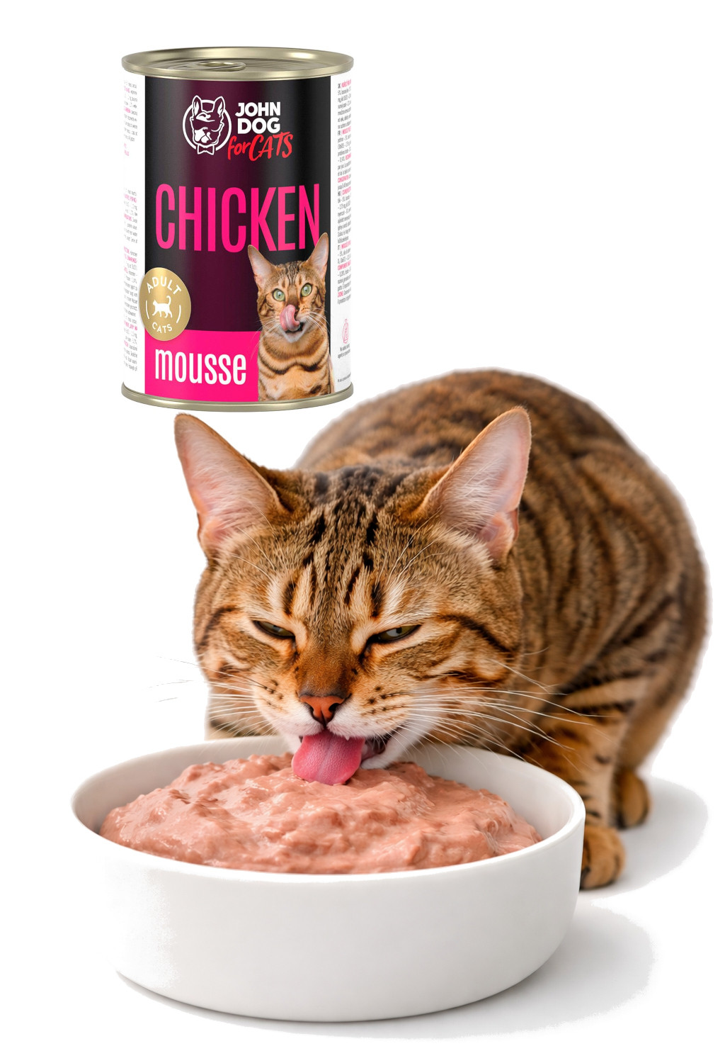 JOHN DOG For cats Chicken Mousse - nassfutter für Katzen - 400g - foto 3