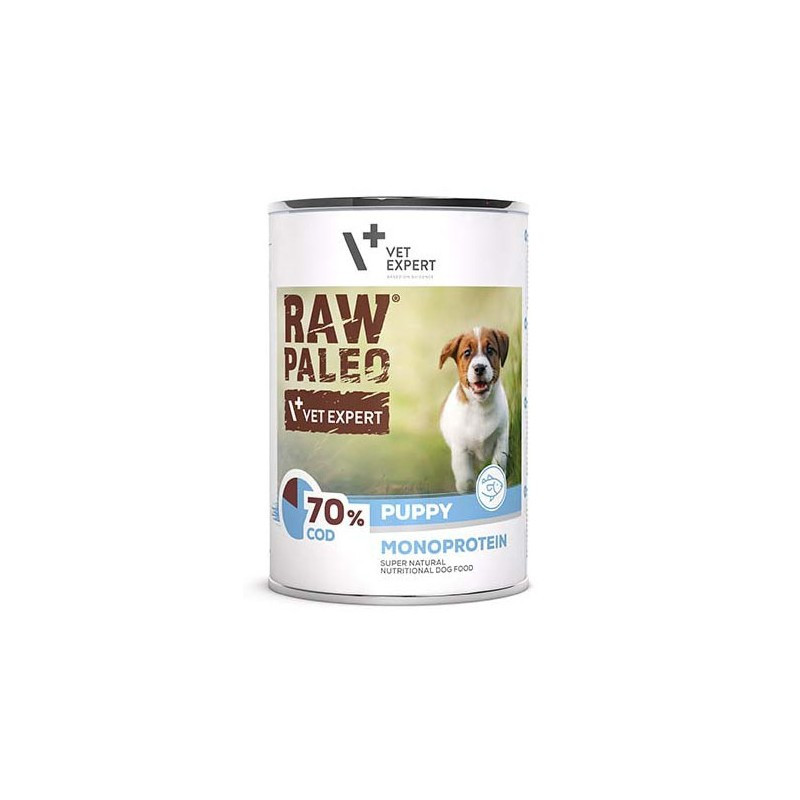 RAW PALEO Puppy Monoprotein Cod - Nassfutter für Welpen - 400 g - foto 1
