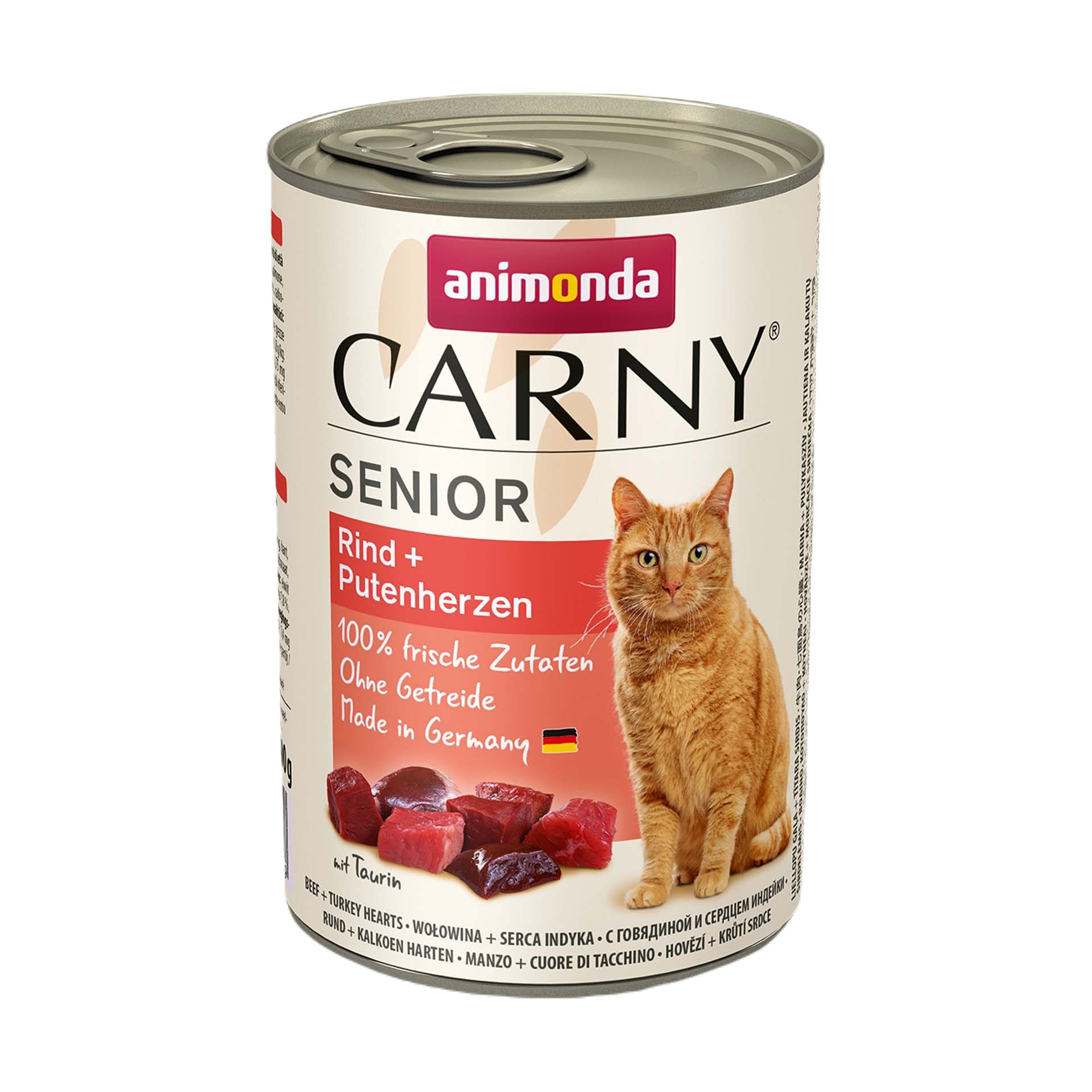 ANIMONDA Carny Senior Beef and turkey hearts - nassfutter für Katzen - 400g - foto 2