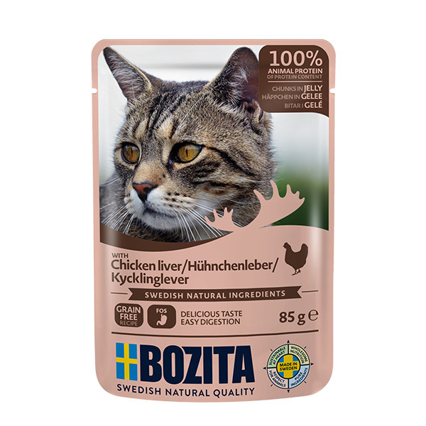 BOZITA Tasty meat menu Multibox Geschmacks-Mix in Gelee - Nassfutter für Katzen - 12 x 85g - foto 1