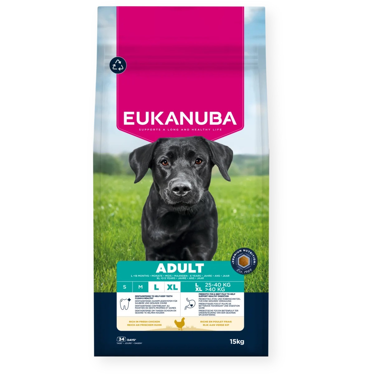 EUKANUBA Adult L XL Rich in chicken - trockenfutter für Hunde - 15kg - foto 1
