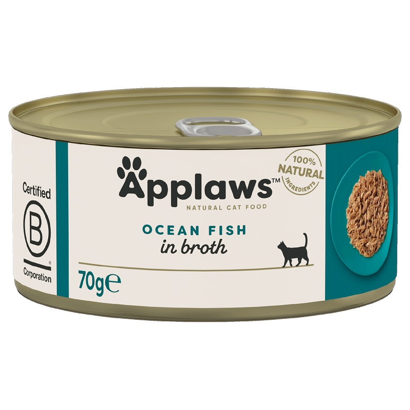 APPLAWS Ocean Fish in Broth - nassfutter für Katzen - 70g - foto 3