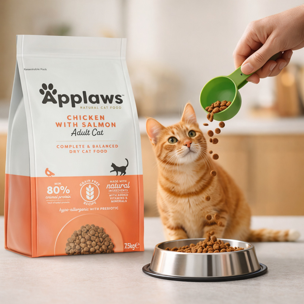 APPLAWS Chicken with salmon - trockenfutter für Katzen - 7,5kg - foto 3