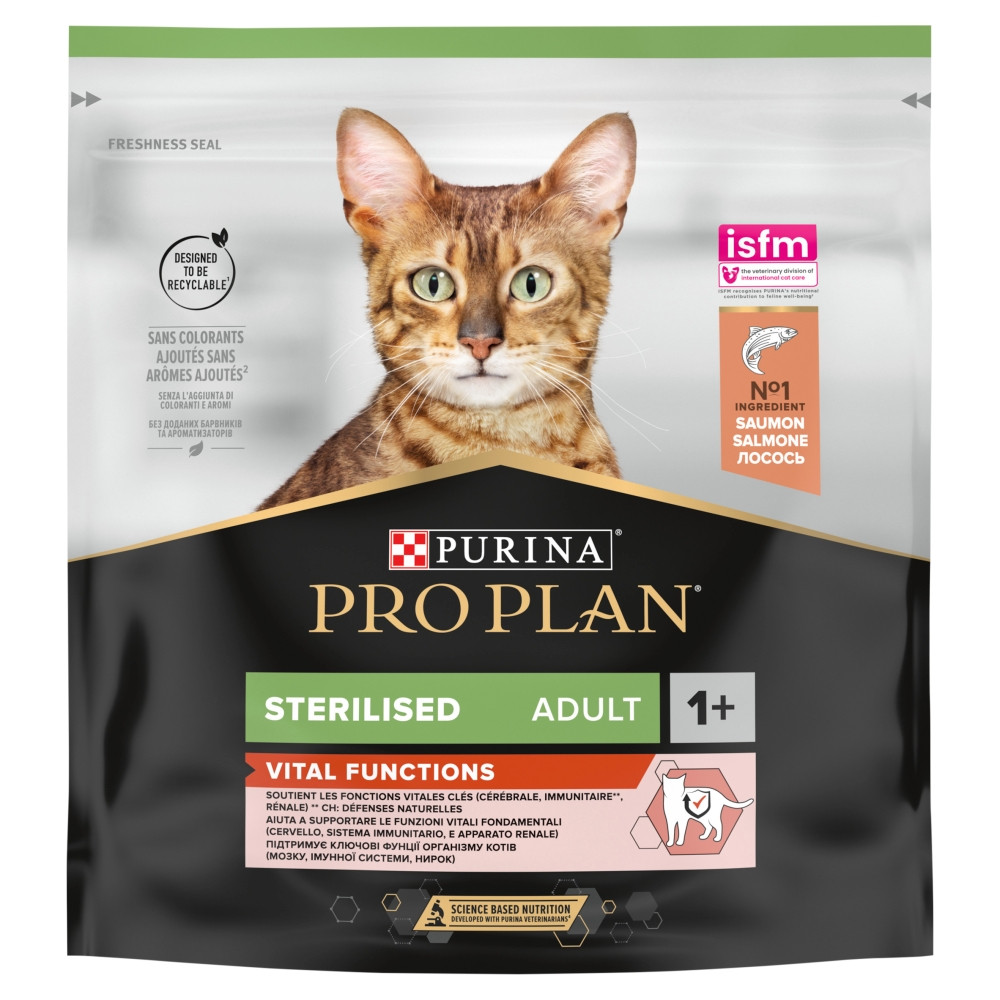 PURINA Pro Plan Sterilised Vital Functions Salmon - trockenfutter für Katzen - 400g - foto 1