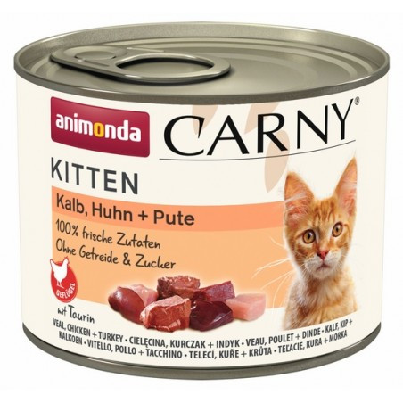 ANIMONDA Carny Kitten Veal, chicken, turkey - nassfutter für Katzen - 200g - foto 2