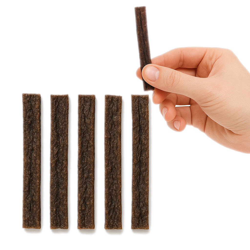 OLLO Air-Dried Beef strips - leckerli für hunde - 80g - foto 3