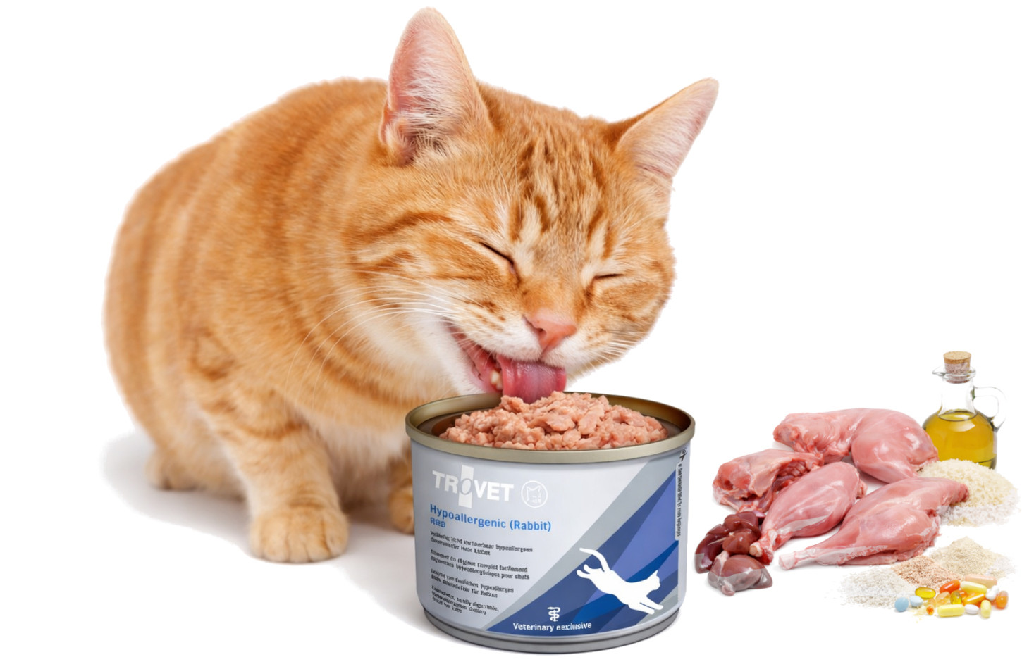 TROVET Hypoallergenic RRD mit Kaninchenfleisch – Nassfutter für Katzen – 6×200 g - foto 3