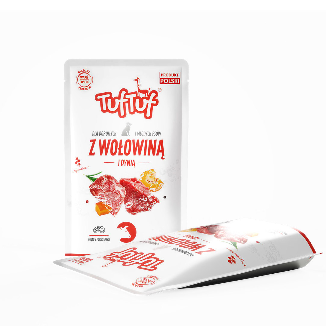 TUF TUF Minced beef with pumpkin - Nassfutter für Hunde - 100g - foto 3