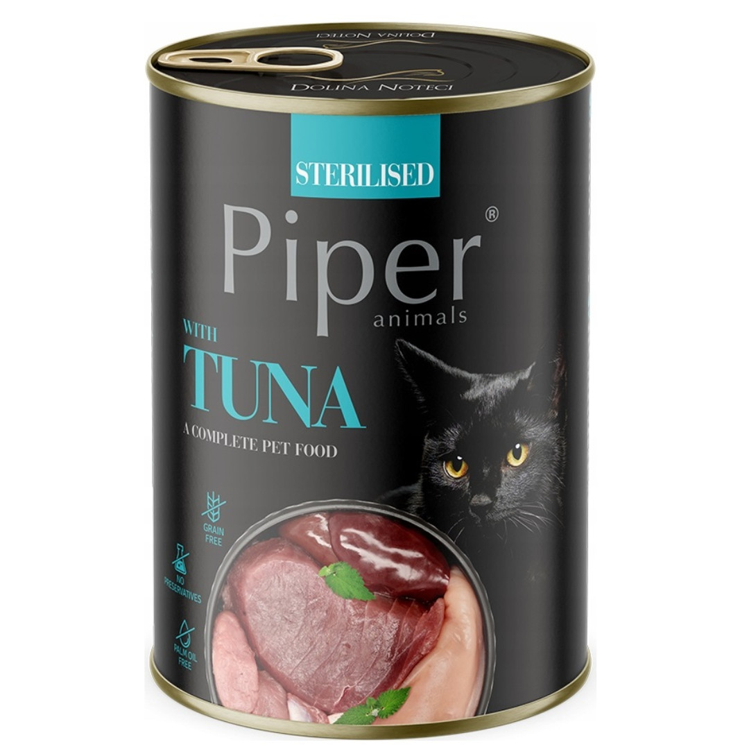 DOLINA NOTECI Piper Sterilisiert mit Thunfisch - Nassfutter für Katzen - 24x400g - foto 1