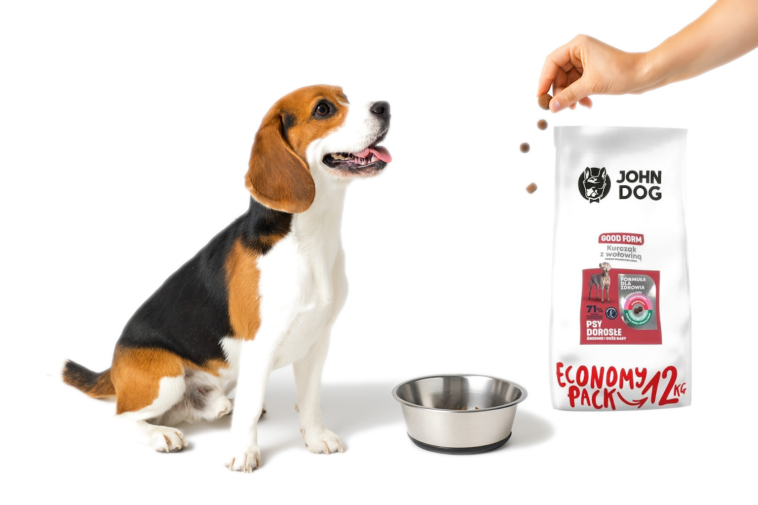 JOHN DOG Good Form Adult Chicken with beef - Trockenfutter für Hunde - 12 kg - foto 4