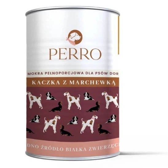 PERRO Duck with carrots - Nassfutter für Hunde - 400g - foto 4