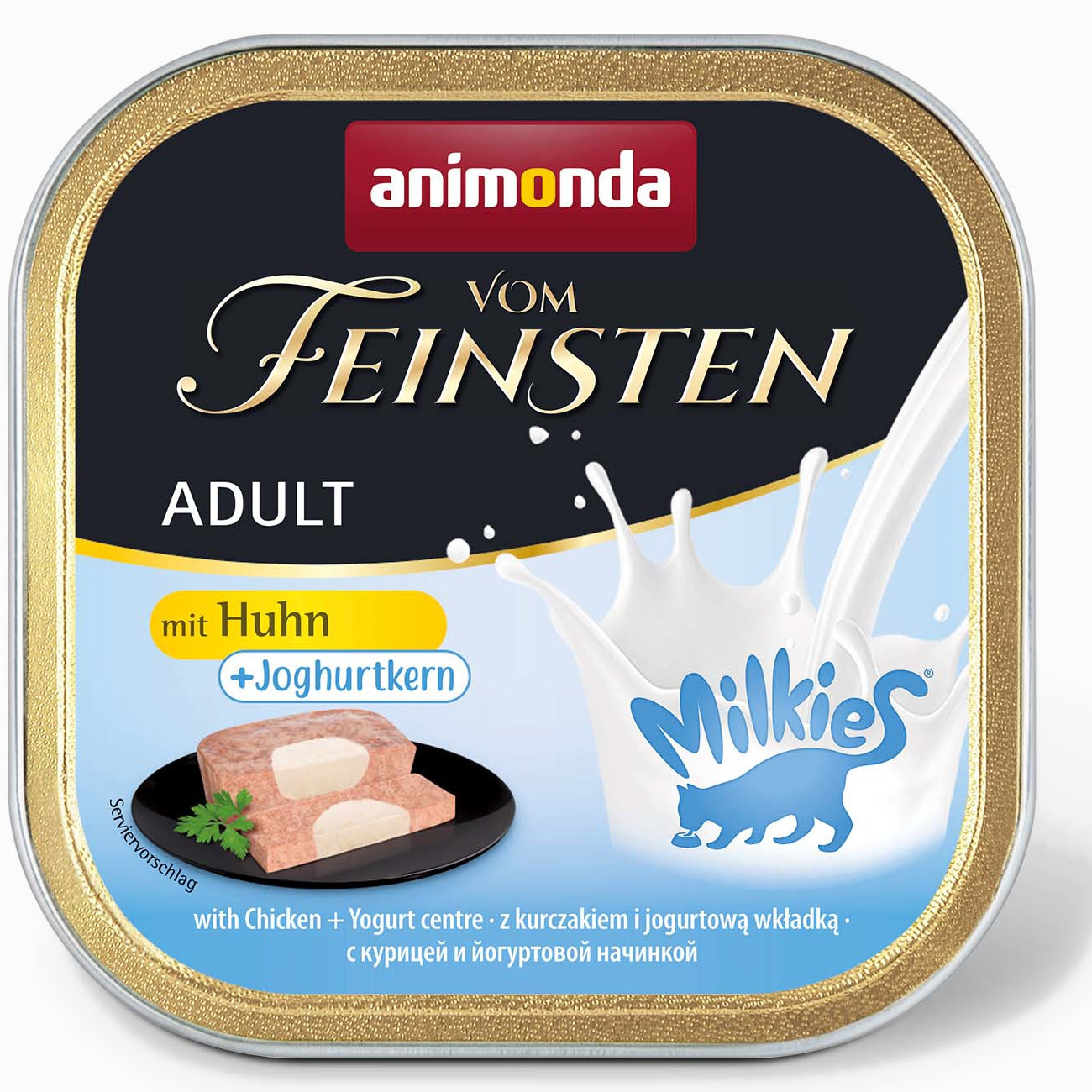 ANIMONDA Vom Feinsten Adult Milkies mit Huhn und Joghurtfüllung - Nassfutter für Katzen - 100g - foto 2