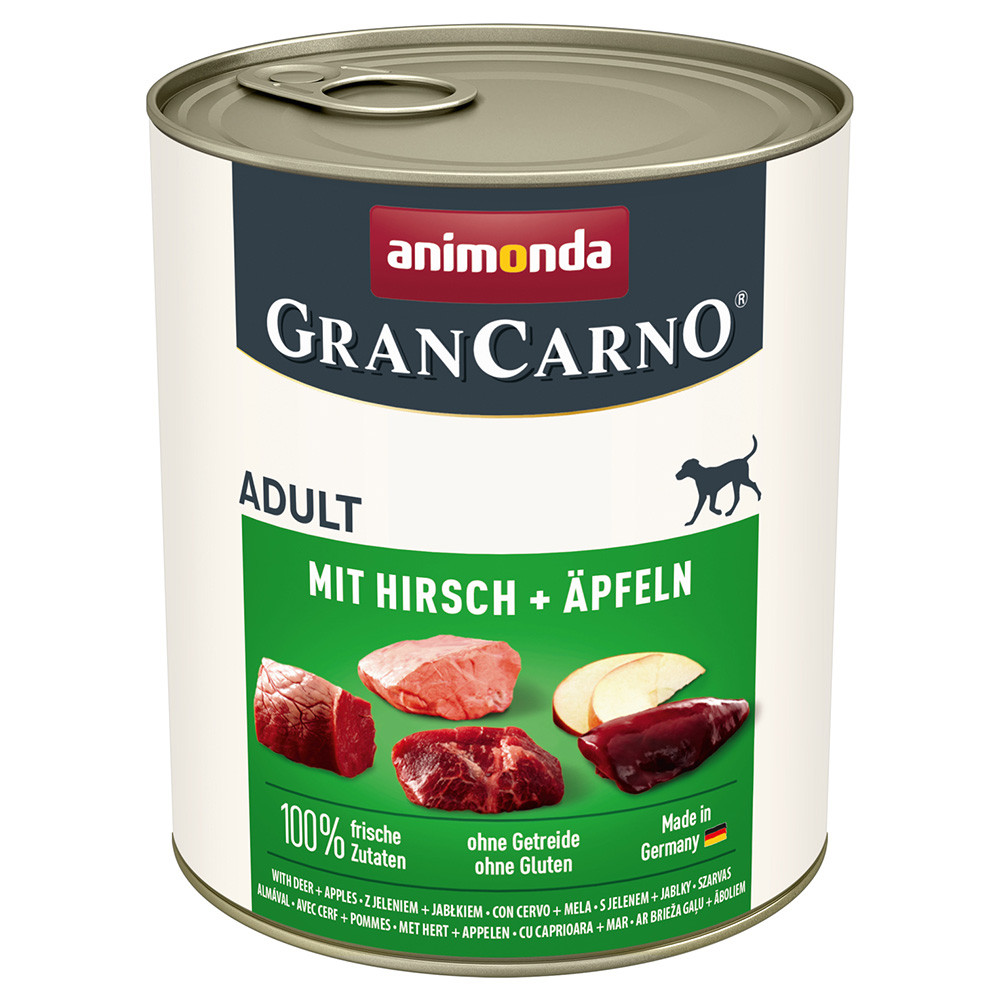 ANIMONDA GranCarno Adult Deer and apple - nassfutter für Hunde - 800g - foto 2