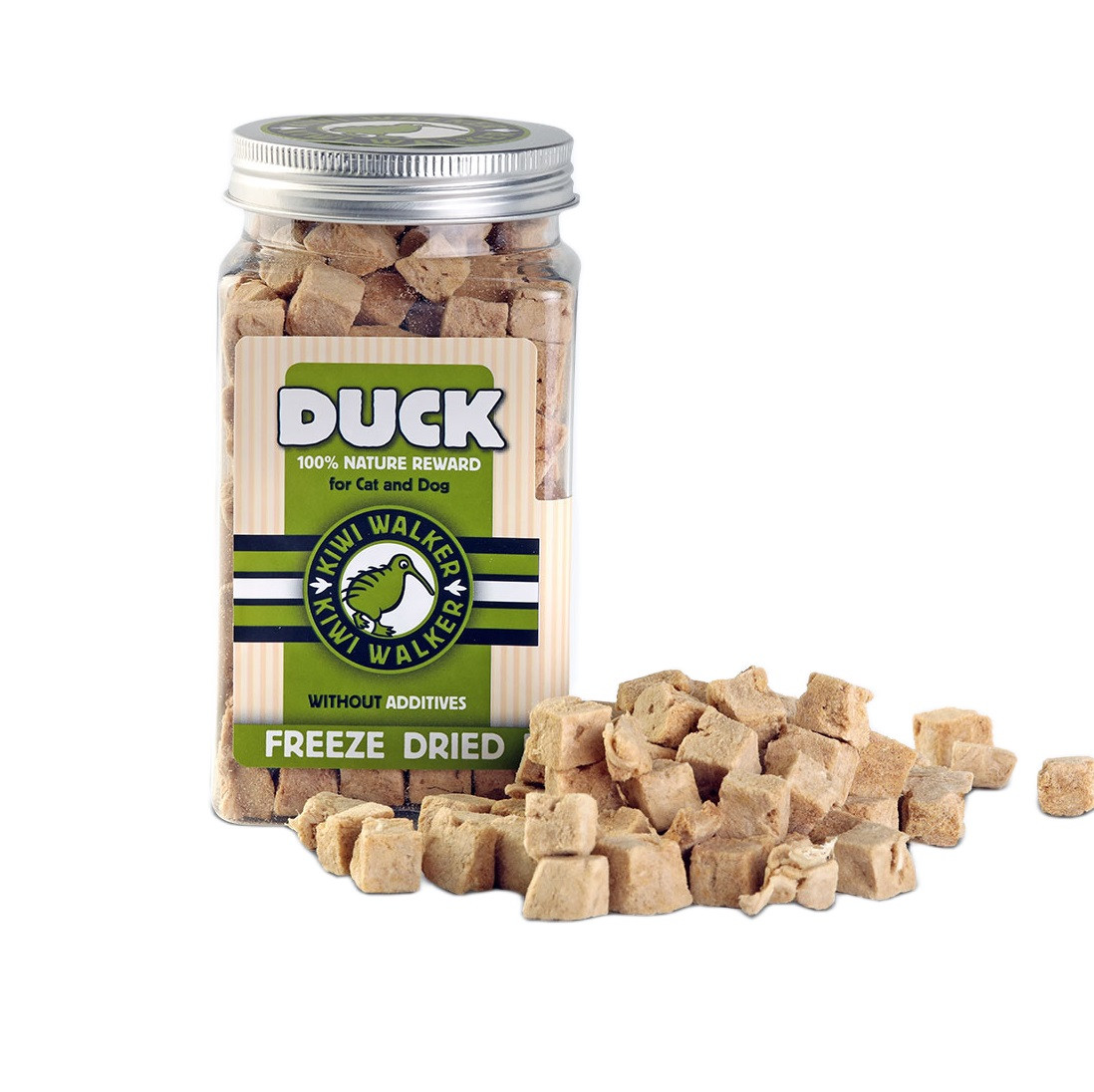 KIWI WALKER Freeze-dried treats Duck - leckerli für hund und katze - 80g - foto 1