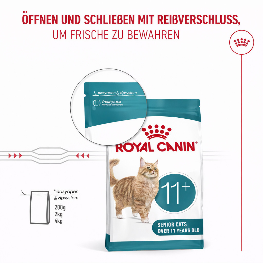 ROYAL CANIN Ageing 11+ - trockenfutter für Katzen - 4kg - foto 2