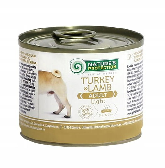 NATURE'S PROTECTION Adult Light Truthahn und Lamm – Nassfutter für Hunde – 200 g - foto 1