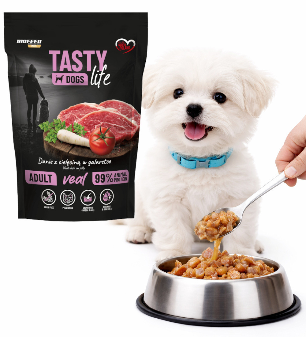 BIOFEED Tasty Dogs Life Veal - Nassfutter für Hunde - 150g - foto 4