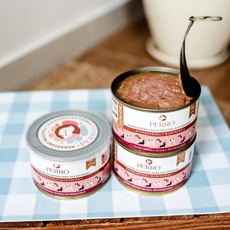 PERRO Junior Pork with carrot - nassfutter für Hunde - 410g - foto 1