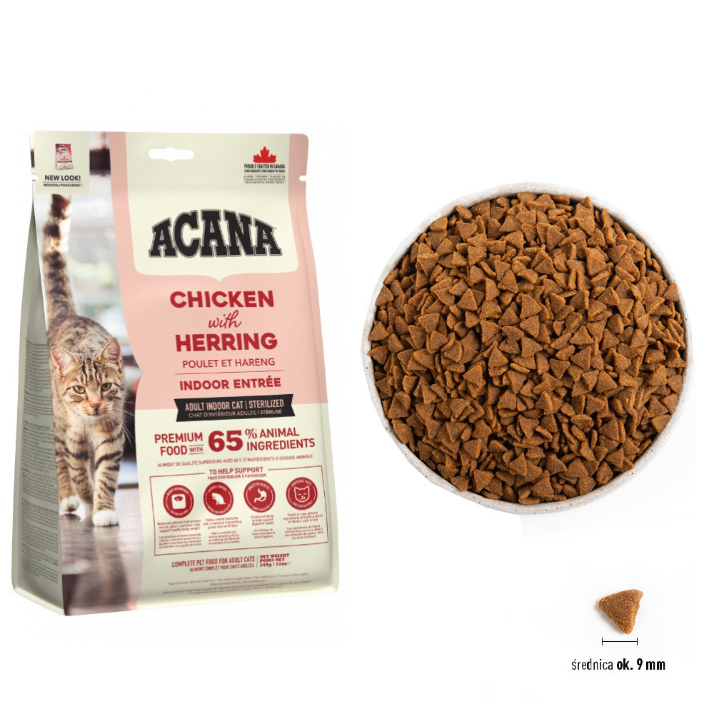 Acana Indoor Entrée Katzen-Trockenfutter 4,5 kg Adult Huhn - foto 1