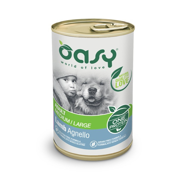 OASY One Protein Adult Medium/Large Lamb - Nassfutter für Hunde - 400g - foto 1