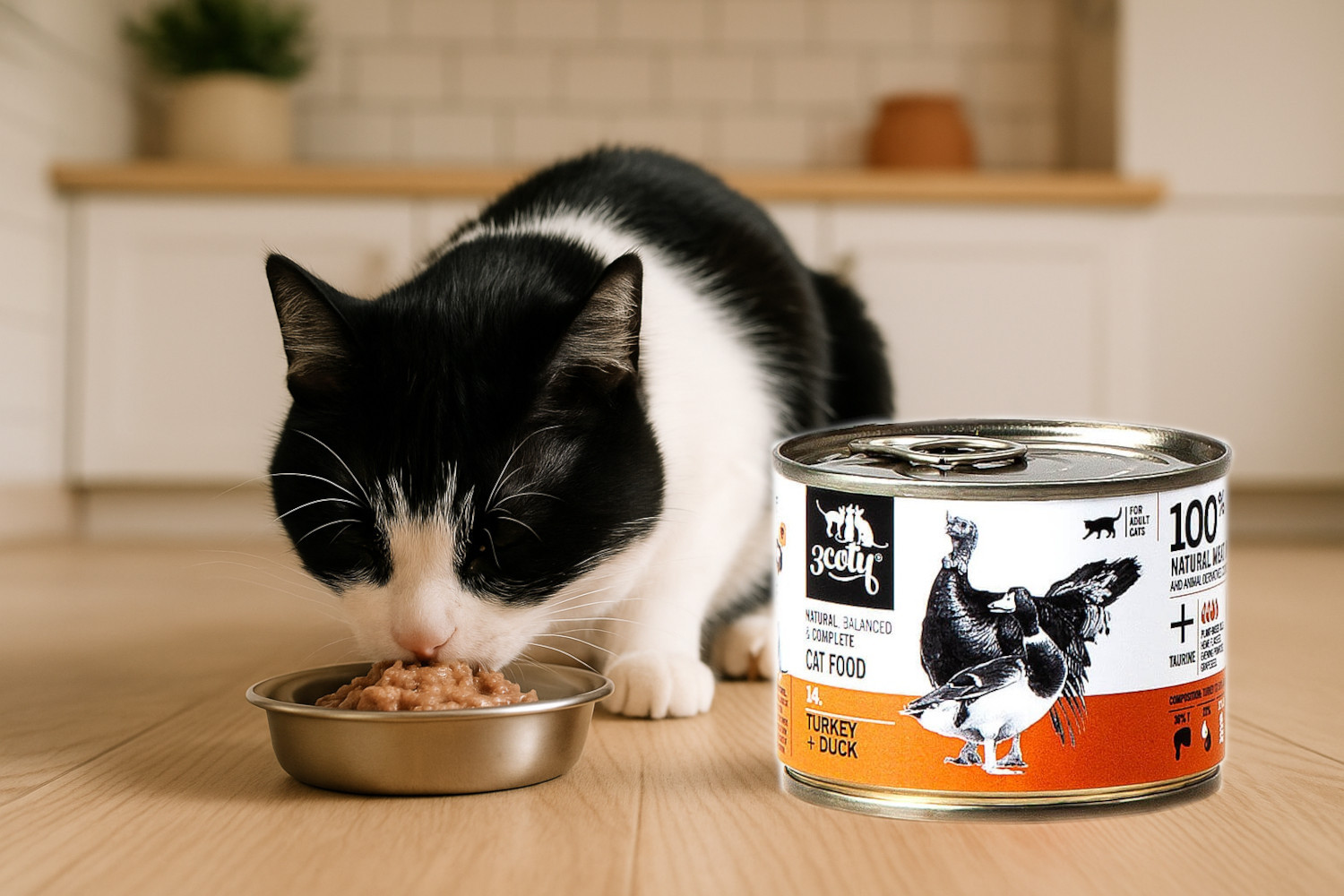 3COTY 14. Turkey and duck - nassfutter für Katzen - 180g - foto 6
