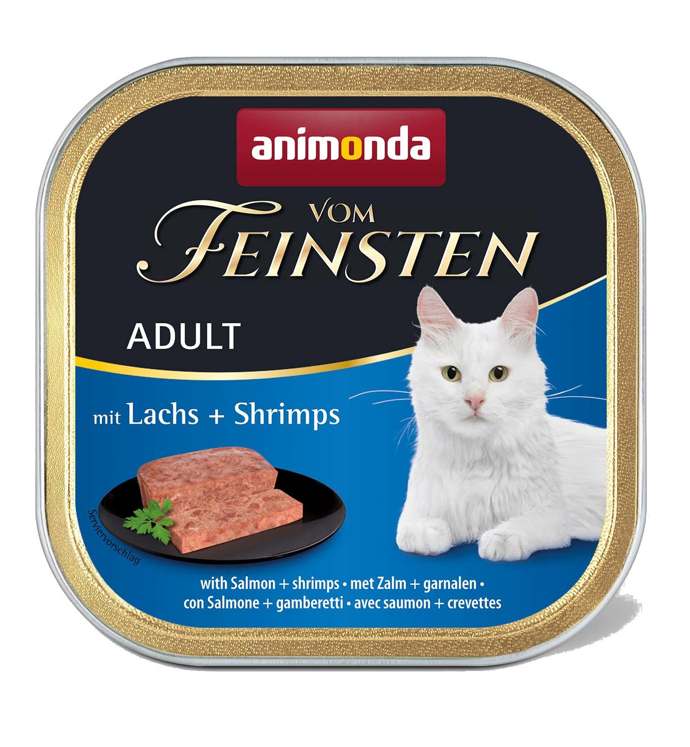 ANIMONDA Vom Feinsten Adult Salmon with shrimp - nassfutter für Katzen - 100g - foto 2