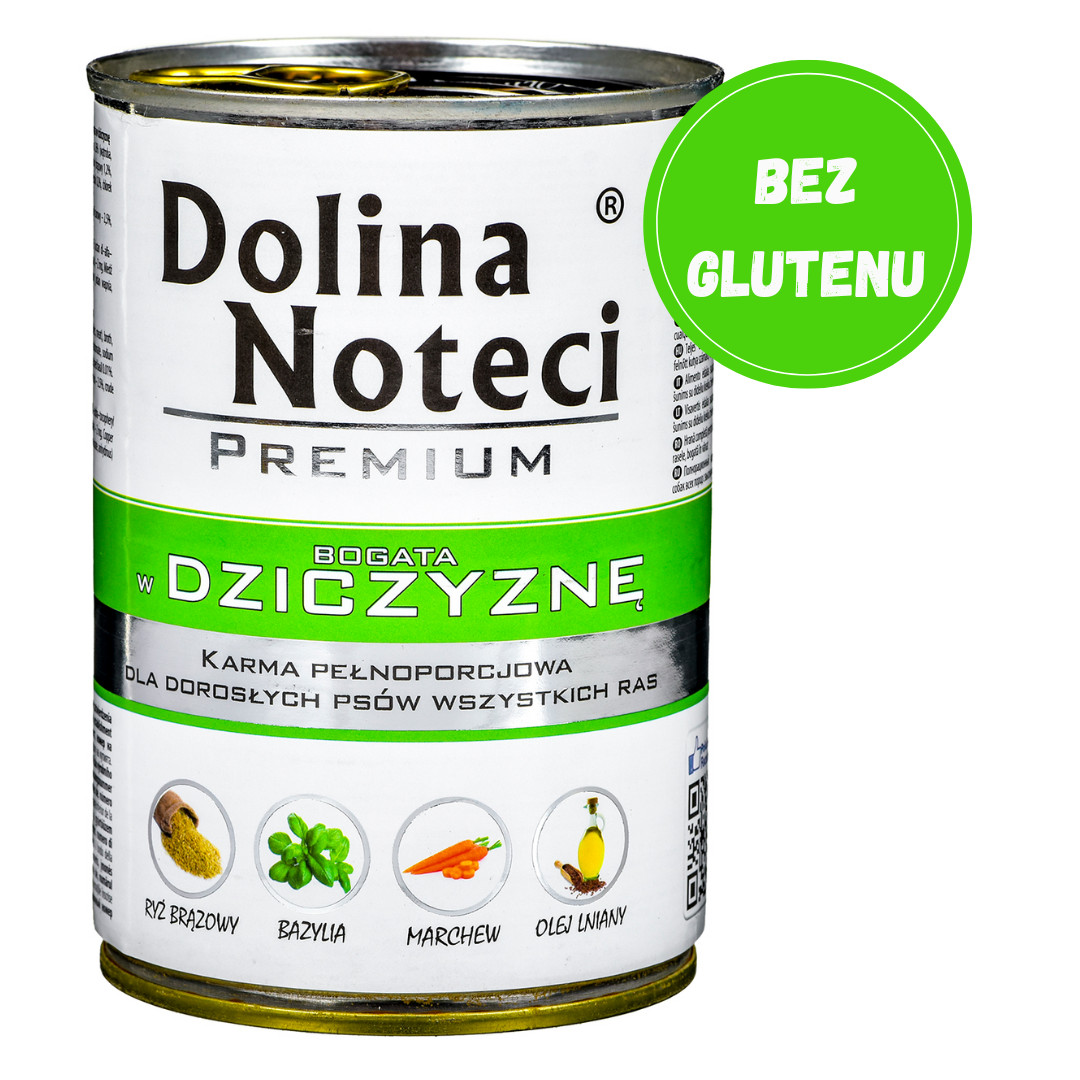 DOLINA NOTECI Premium Reich an Wild – Nassfutter für Hunde – 400 g - foto 2
