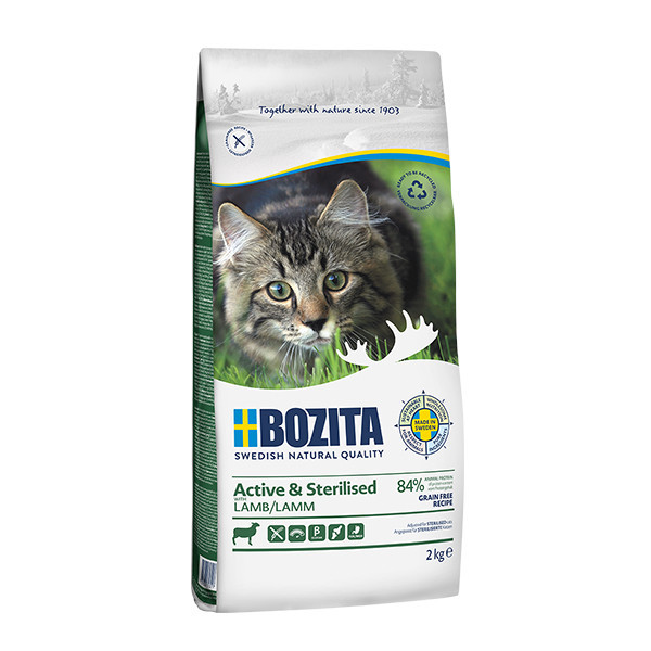 Bozita - Active & Sterilised Grain free Lamb 2 kg - foto 1