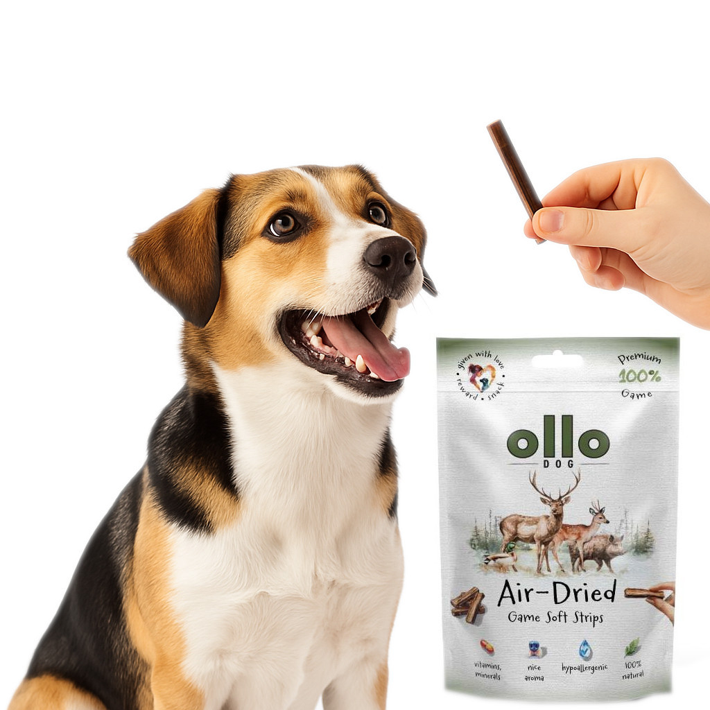 OLLO Air-Dried Game strips - leckerli für hunde - 80g - foto 4