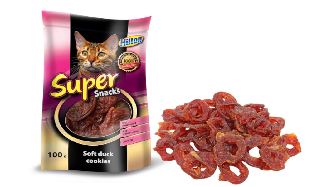 HILTON Soft duck cookies - Katze behandeln - 100g - foto 1