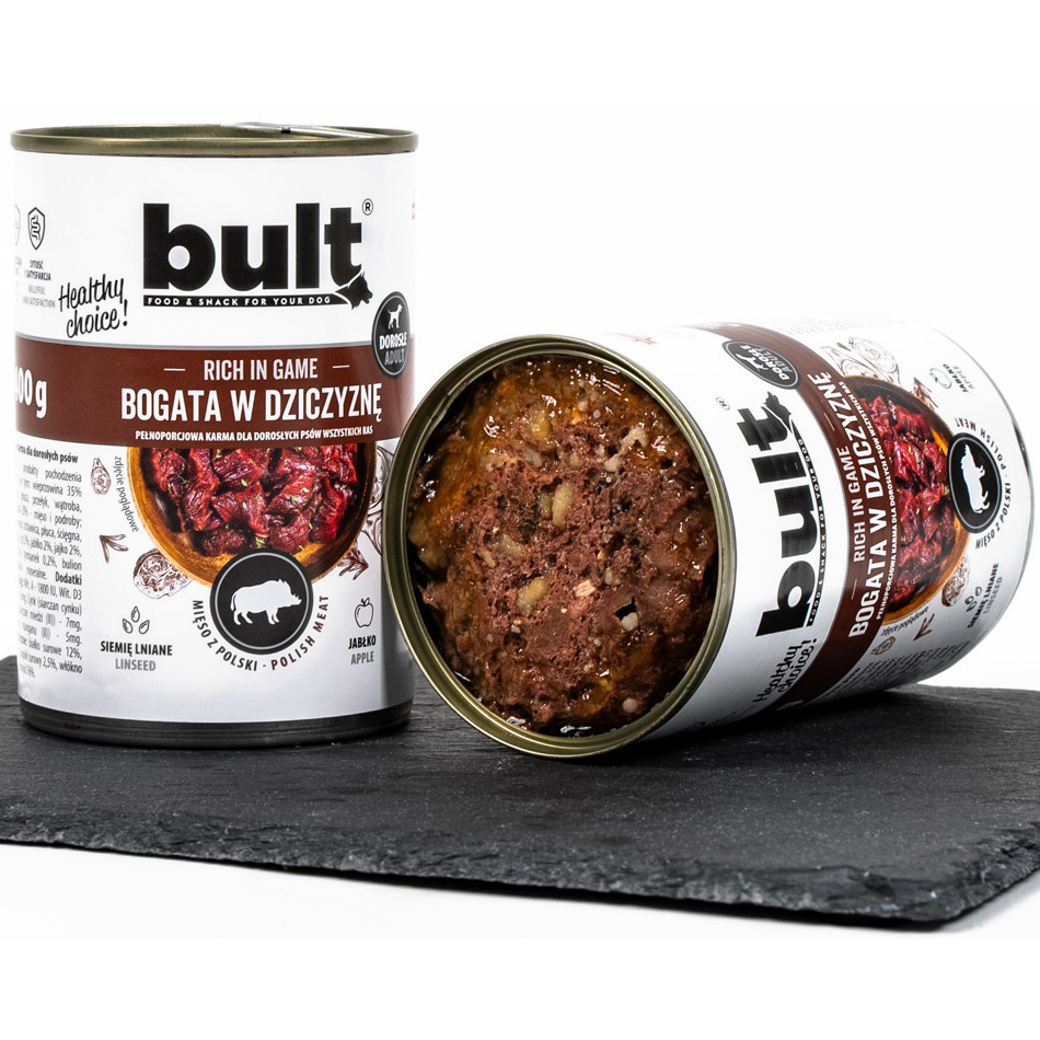 BULT Rich in game - Nassfutter für Hunde - 6x400 g - foto 1