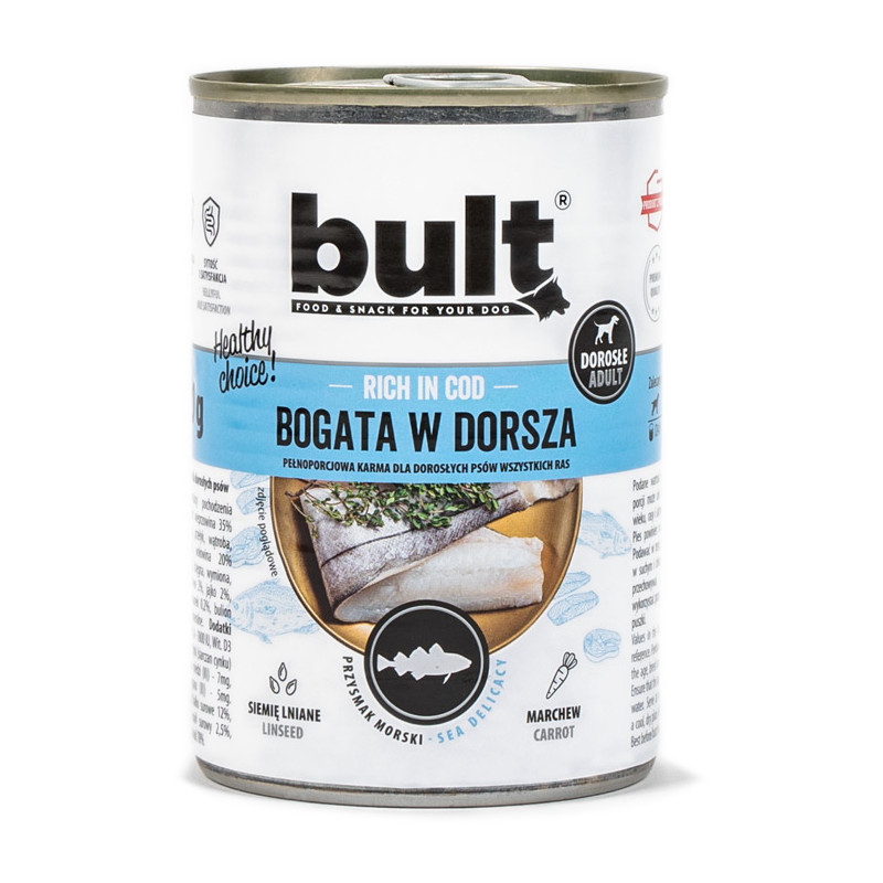 BULT Rich in cod - Nassfutter für Hunde - 6x800 g - foto 3