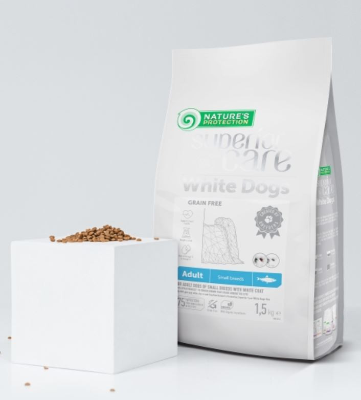 NATURE'S PROTECTION Superior Care White dog Small breeds Herring - trockenfutter für Hunde - 1,5kg - foto 2