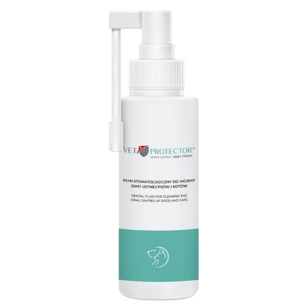 JM SANTE Vet Protector Fresh - zahnmedizinische lösung zur mundhygiene für hunde und katzen – 100 ml - foto 3