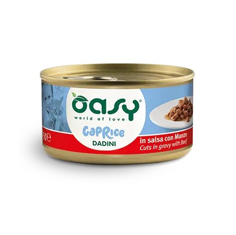 OASY Caprice Cuts in gravy with Beef - nassfutter für Katzen - 85g - foto 1