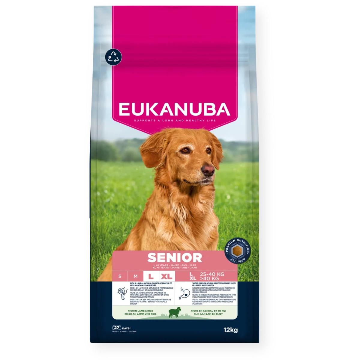 EUKANUBA Senior L XL Rich in lamb & rice - trockenfutter für Hunde - 12kg - foto 1