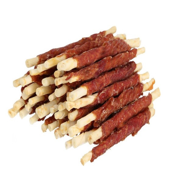 HILTON Duck wrap white rawhide stick - hundekauartikel - 500g - foto 1