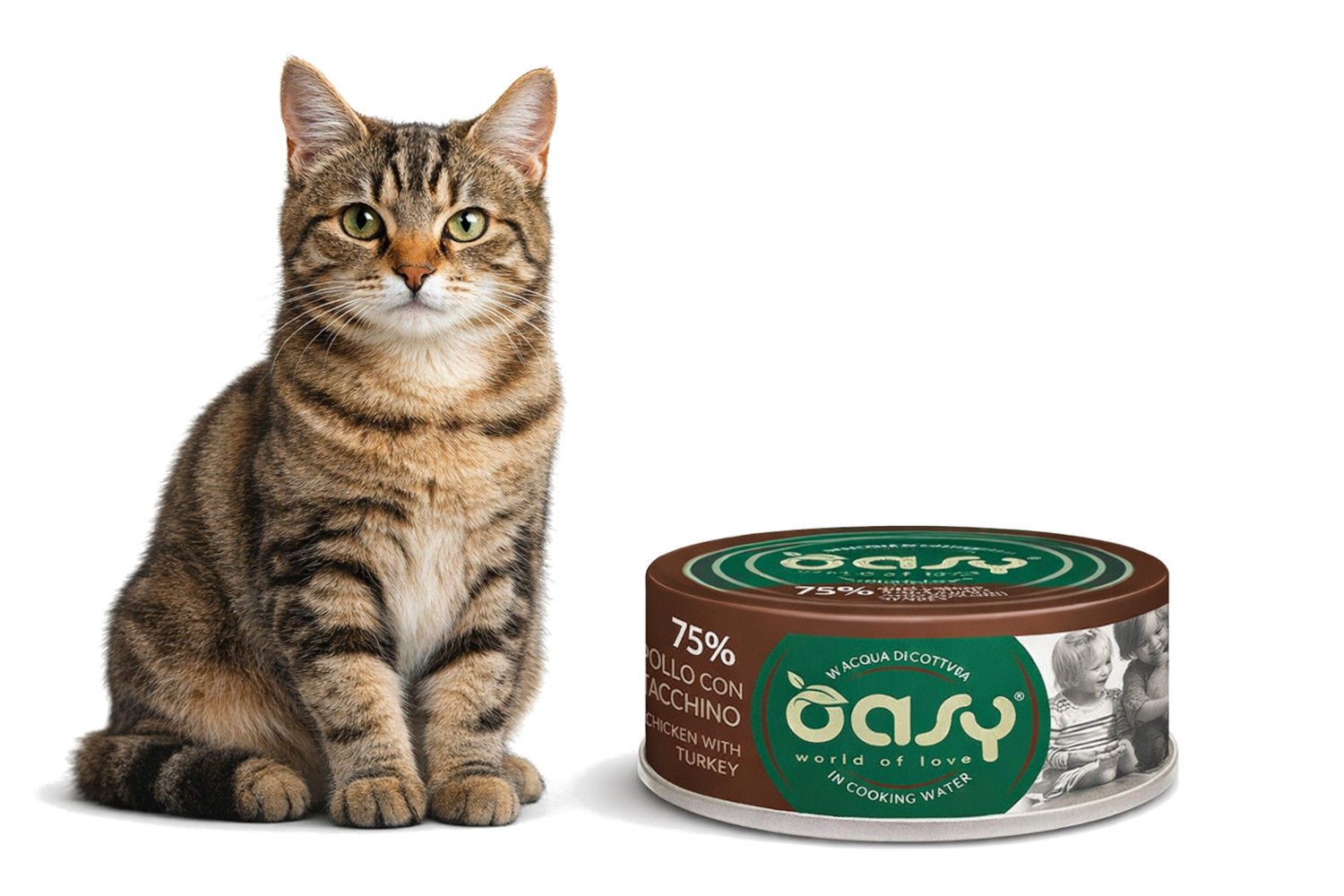 OASY More Love Chicken with turkey - nassfutter für Katzen - 70g - foto 2