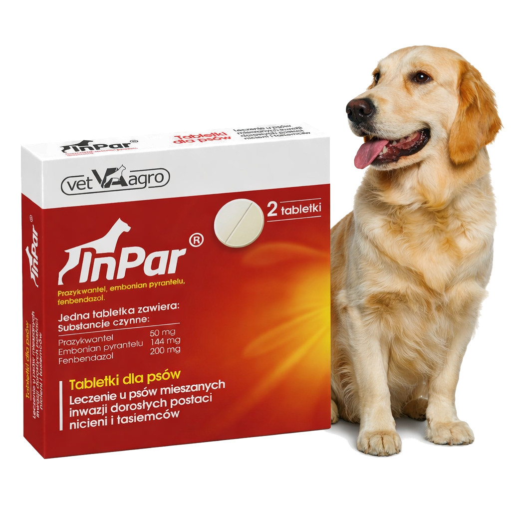 VETAGRO InPar - entwurmungstablette für hunde - 2 stück - foto 2
