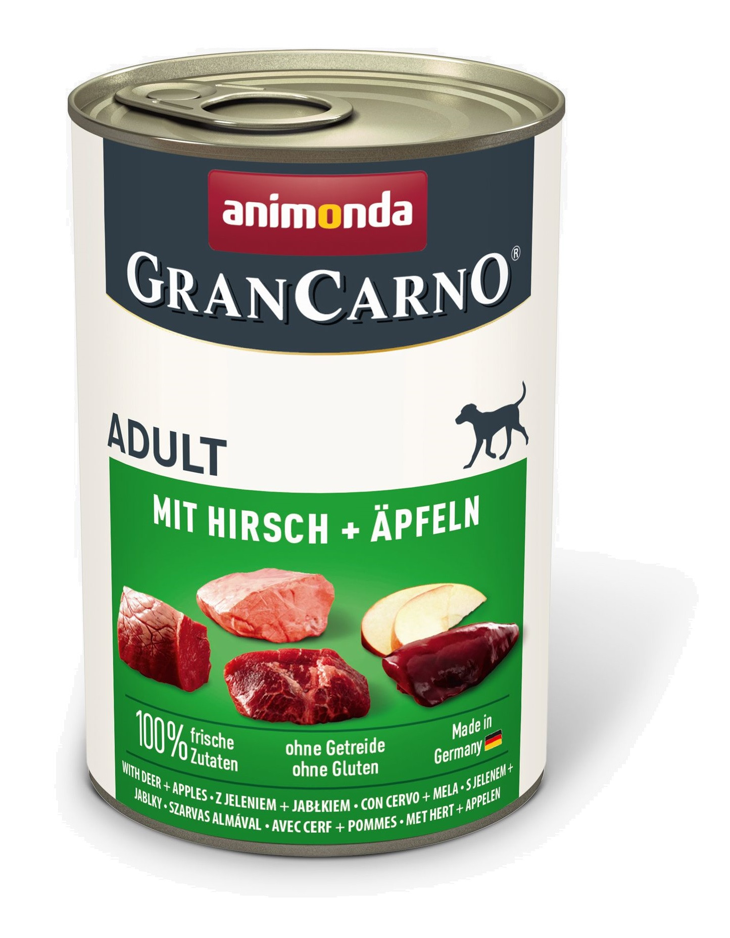 ANIMONDA GranCarno Adult Pork with venison and apple - nassfutter für Hunde - 400g - foto 2