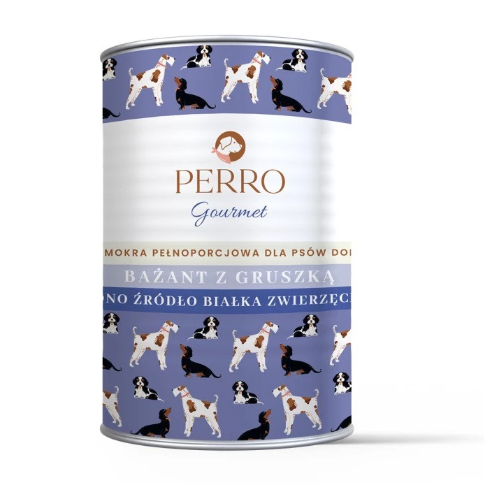 PERRO Gourmet Pheasant with pear - Nassfutter für Hunde - 400g - foto 1