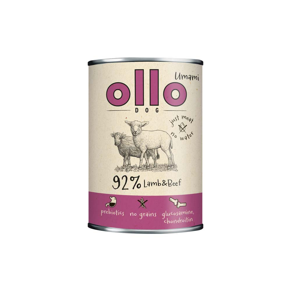 OLLO Umami Lamb and beef - Nassfutter für Hunde - 850g - foto 1