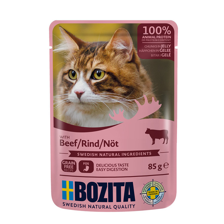 BOZITA Tasty meat menu Multibox Geschmacks-Mix in Gelee - Nassfutter für Katzen - 12 x 85g - foto 3
