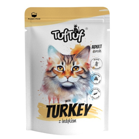 TUF TUF with turkey - nassfutter für Katzen - 300g - foto 1