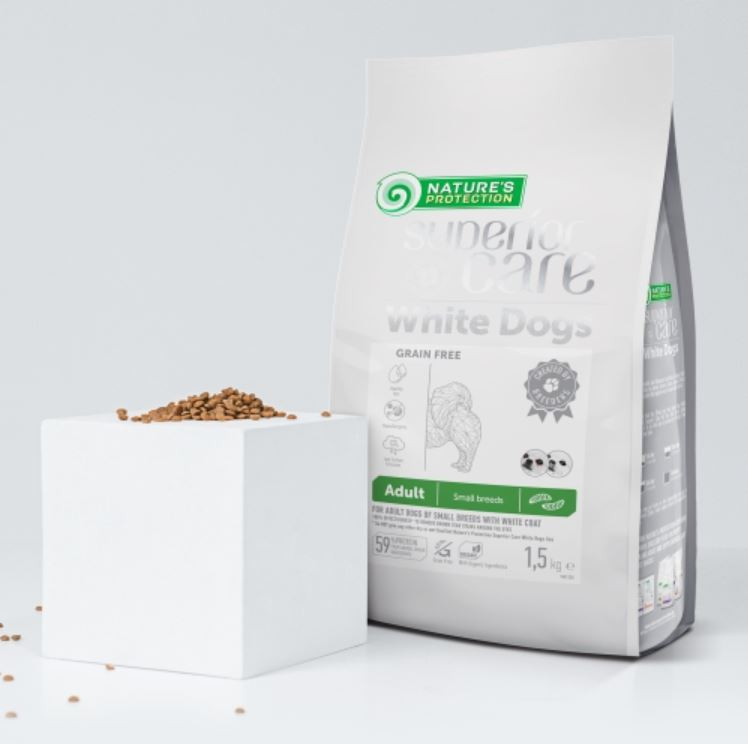 NATURE'S PROTECTION Superior Care White dog Small breeds Insect - trockenfutter für Hunde - 1,5kg - foto 2