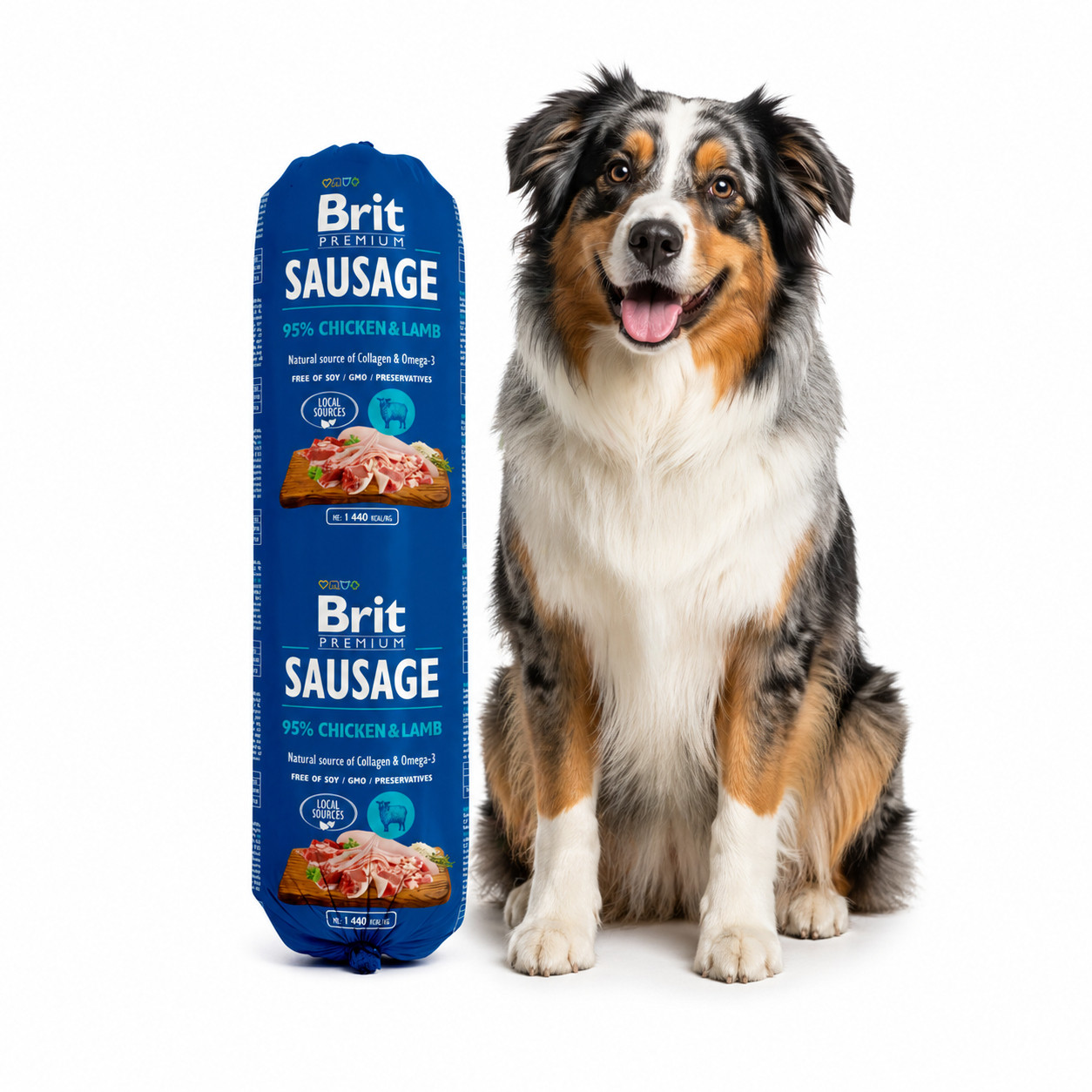 BRIT Premium Sausage Huhn und Lamm - Nassfutter für Hunde - 800g - foto 2