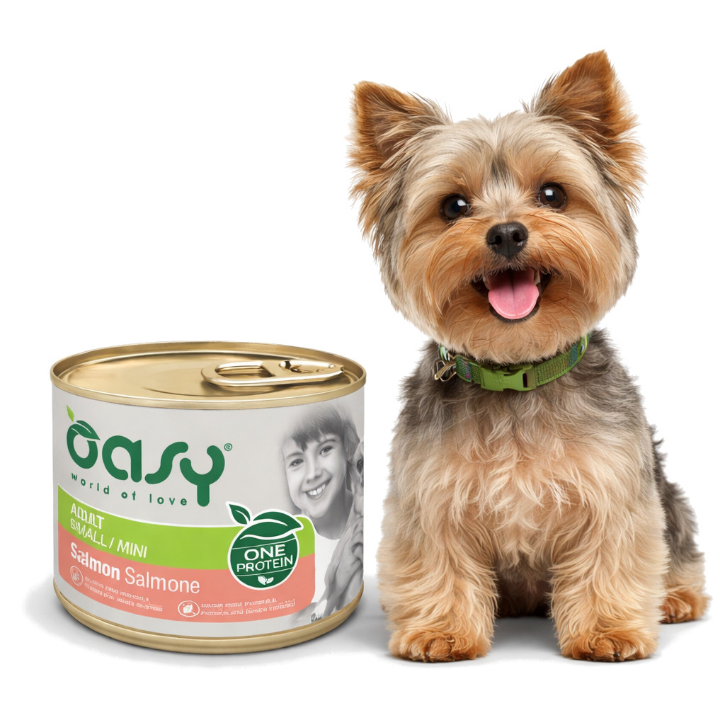 OASY One Protein Adult Small/Mini Salmon - Nassfutter für Hunde - 200g - foto 2