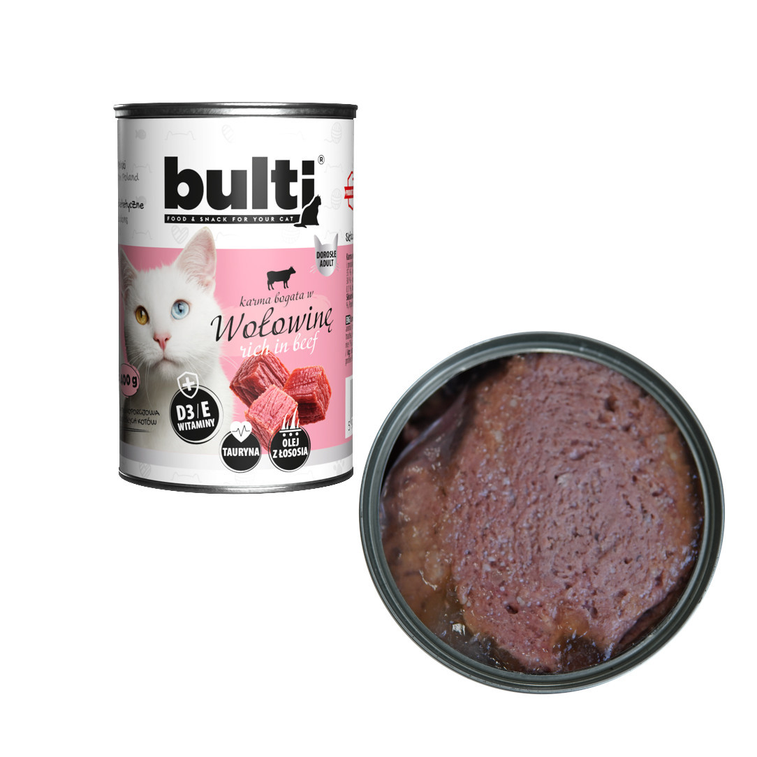 BULTI Rich in beef - nassfutter für Katzen - 400g - foto 1